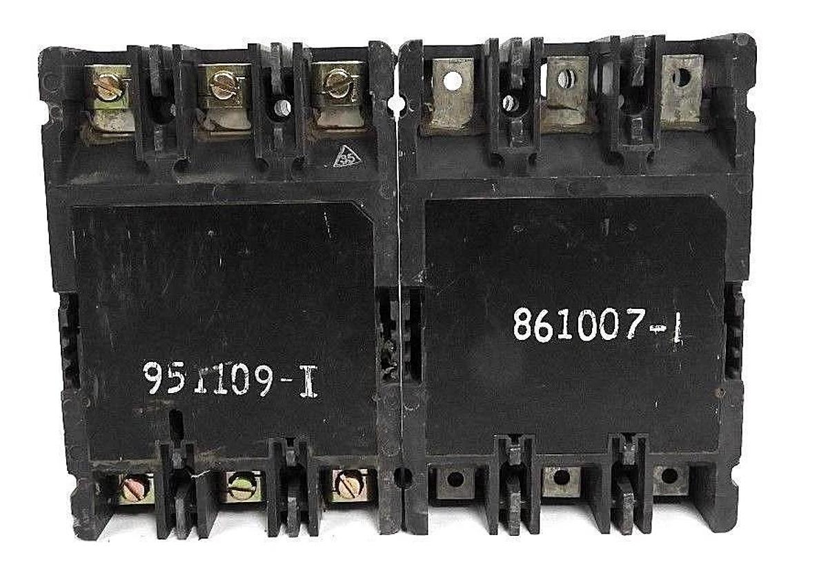 Used LOT OF 2 WESTINGHOUSE HMCP007C0C CIRCUIT BREAKERS STYLE# 6630C87G05, 7 AMP