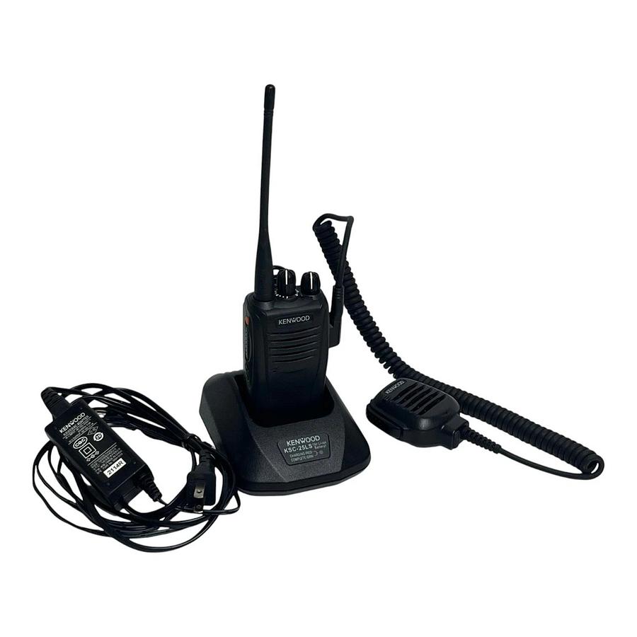 Used Kenwood TK-3360-K UHF Radio KSC-25LS Charger Midport Battery KMC-45D Mic Bundle