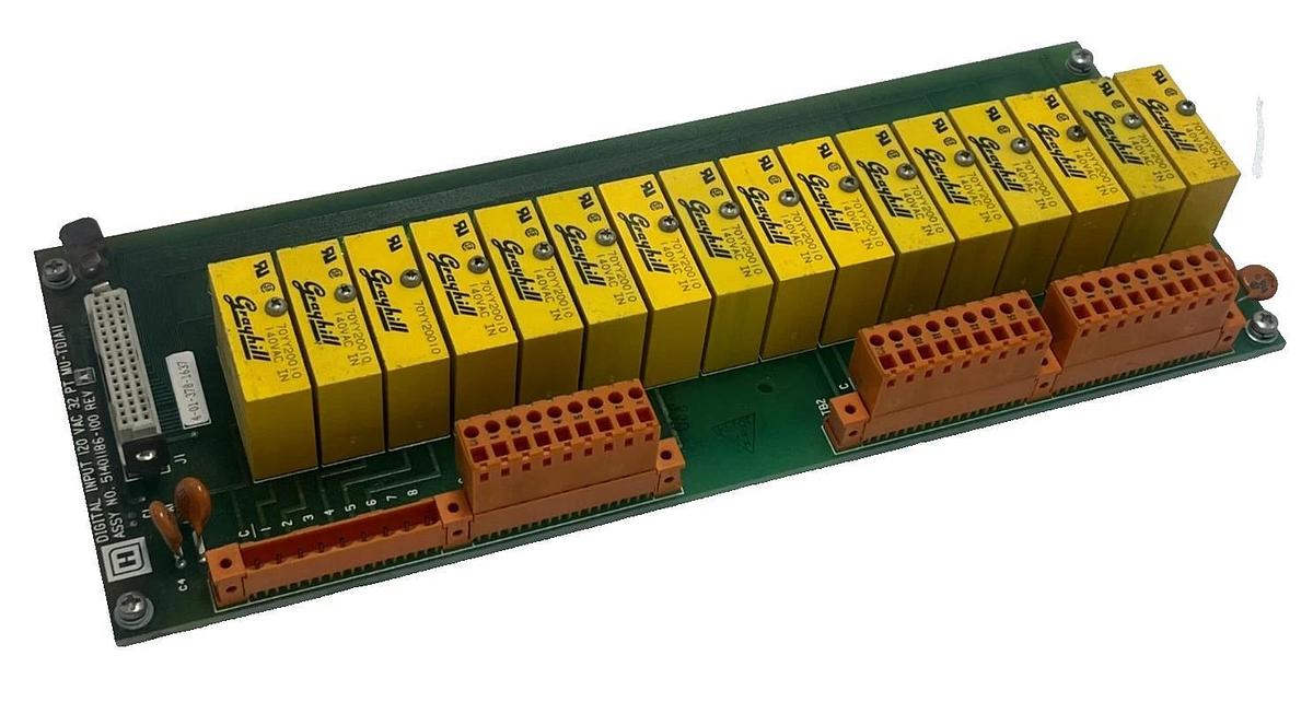 Used HONEYWELL 51401186-100 Rev A PC Board W/ 16 GRAYHILL Y0YY20010 RELAYS 140VAC