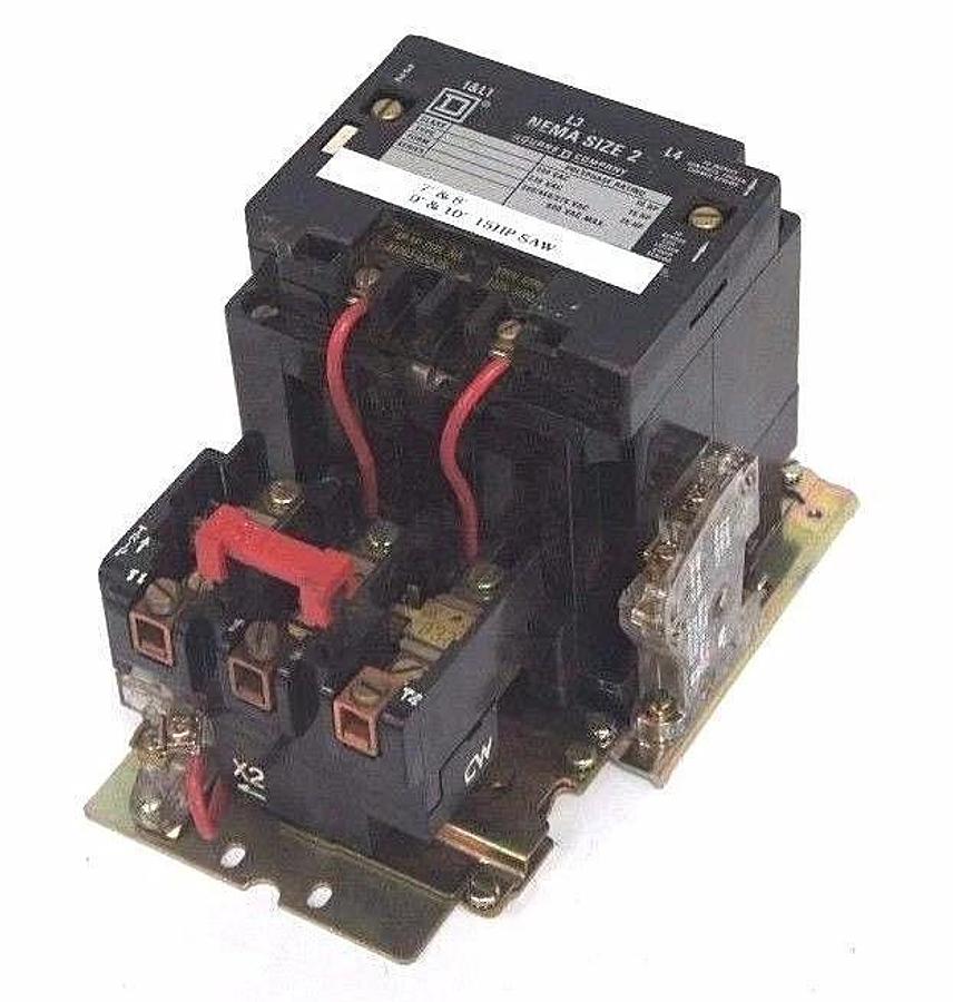 Used SQUARE D 8536-SDO2 FORM: S SERIES: A SIZE 2 STARTER W/ 31063-400-38 COIL