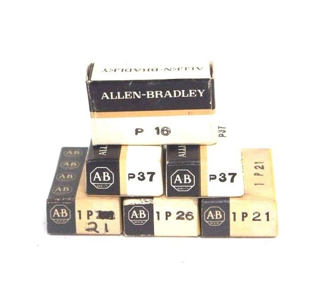 Used LOT OF 6 NEW ALLEN BRADLEY HEATING ELEMENTS (3) P21 (2) P37 (1) P16