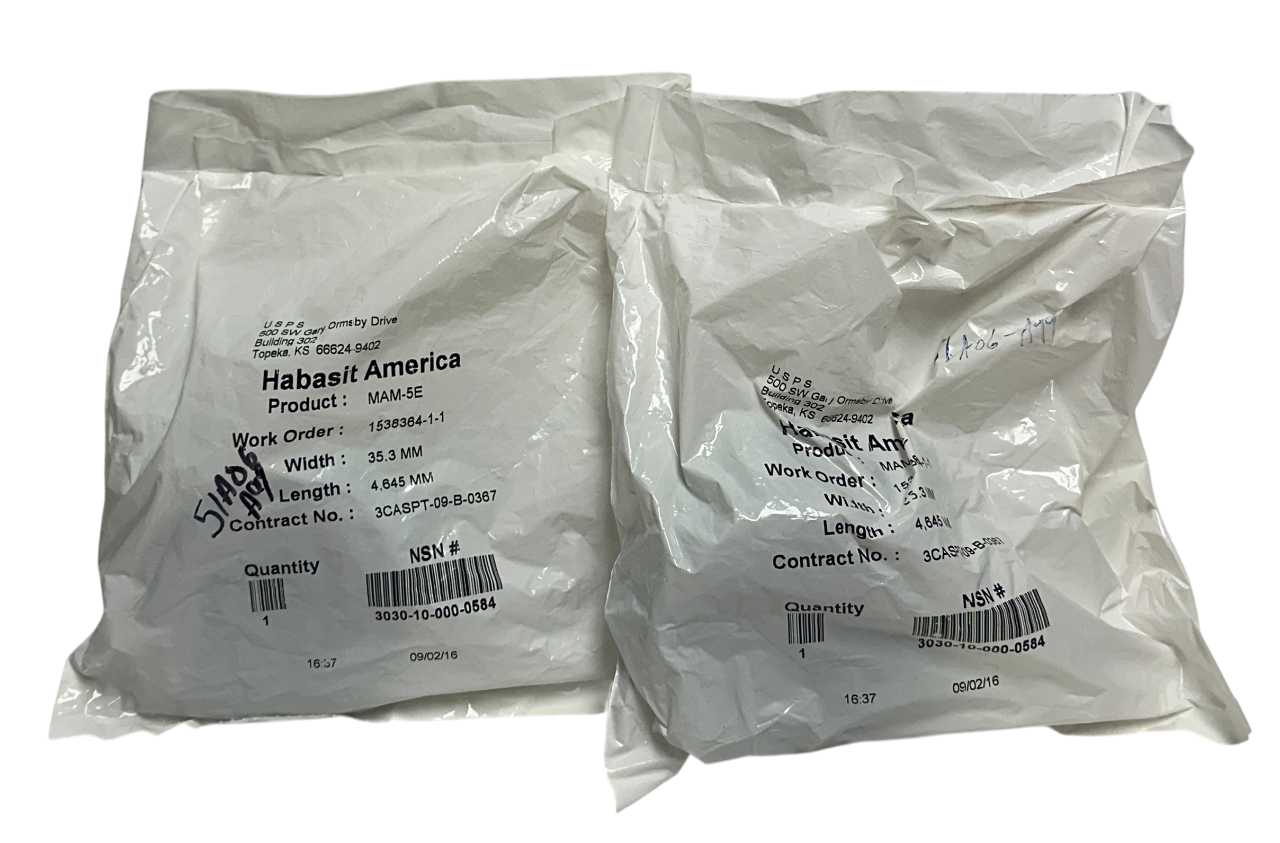 2 HABASIT AMERICA MAM-5E / MAM5E CONVEYOR BELTS W: 35.3mm L: 4,645mm OEM NSFS