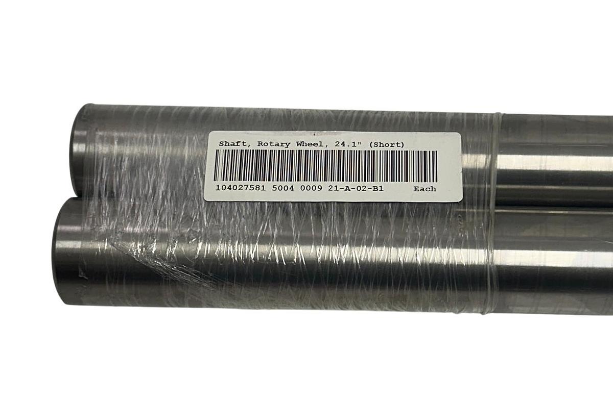 Used 2 TRIANGLE 21-A-02-B1 / 104027581 OEM ROTARY WHEEL SHAFTS 24.1'' (SHORT) NSNP