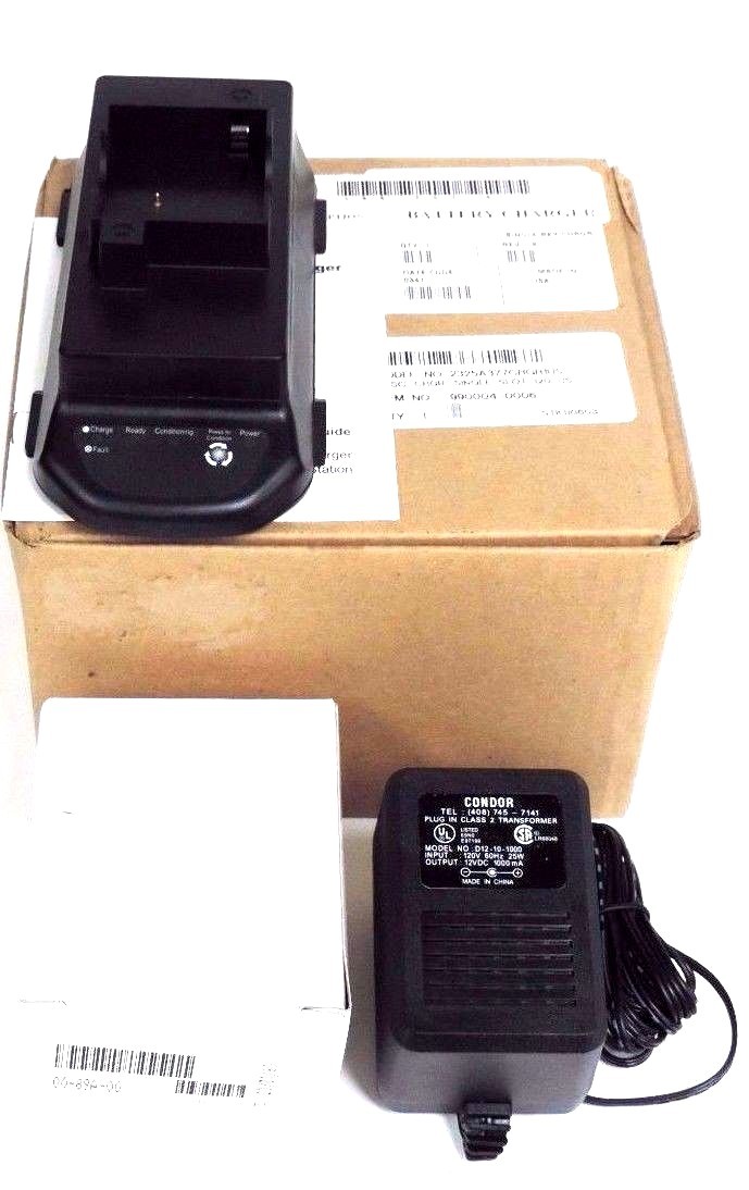 Used NIB LXE 2325A377CHGR1US SINGLE SLOT BATTERY CHARGER KIT, REV. A, 9900040006