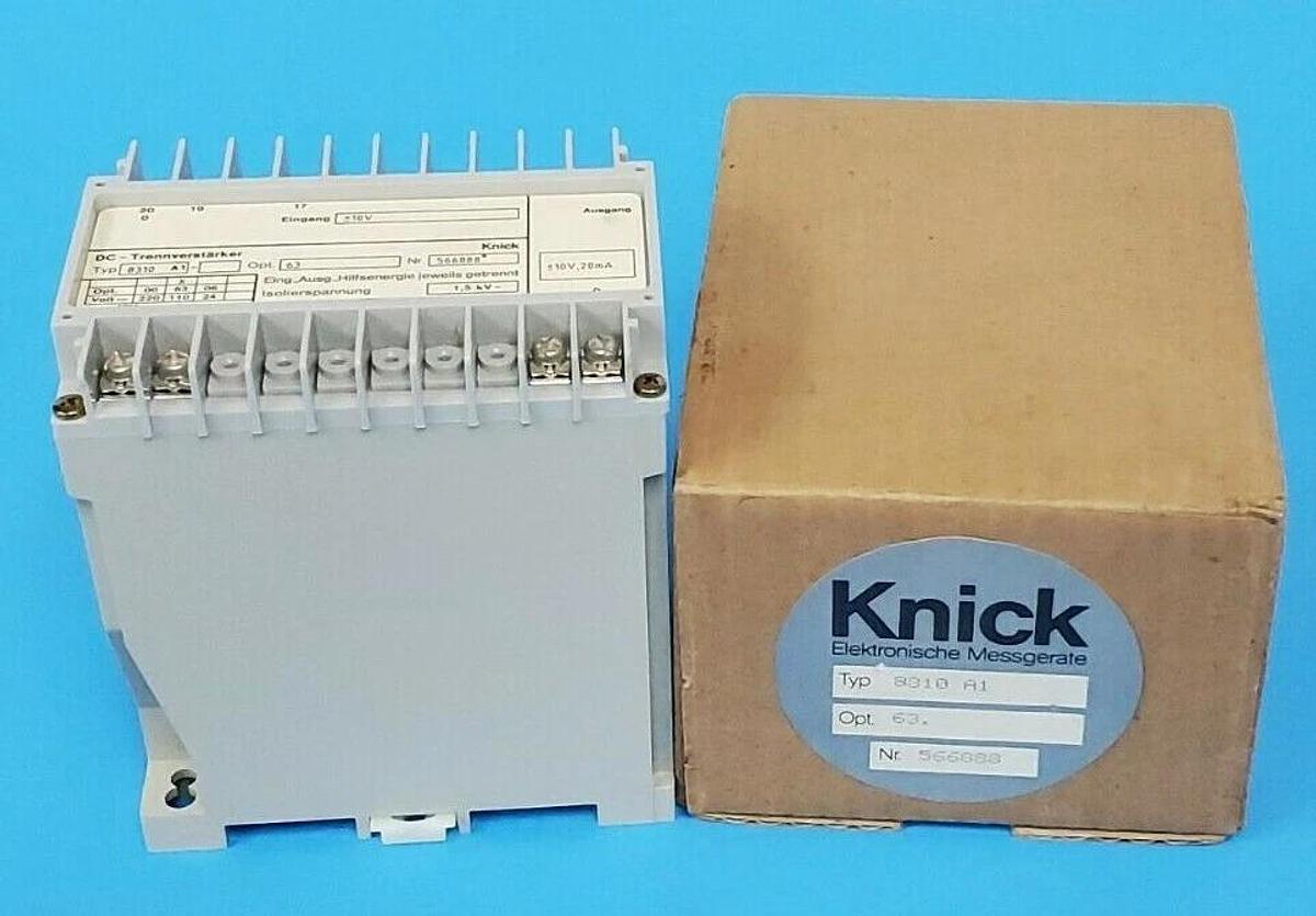 NIB KNICK 8310-A1 UNIVERSAL I/O DISCONNECT MODULE OPT. 63 NR. 566888 8310A1