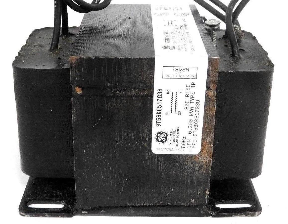 Used GE 9T58K0517G38 INDUSTRIAL CONTROL TRANSFORMER 60HZ, 1PH, 0.3KVA, TYPE IP