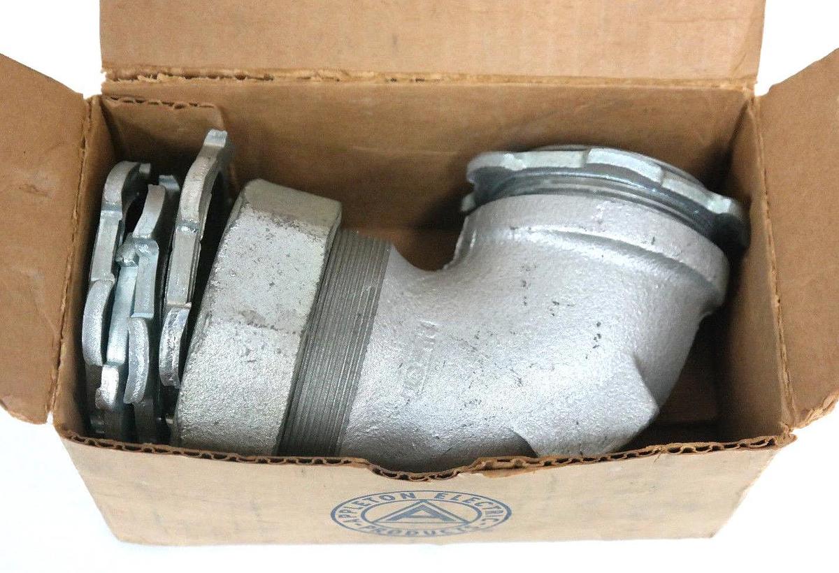 Used NIB APPLETON ST-90200 90 DEG ELBOW CONNECTOR FOR LIQUID TIGHT FLEXIBLE CONDUIT