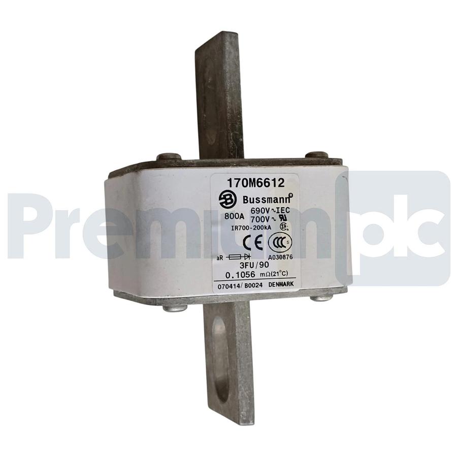 Eaton Bussmann 170M6612 High Speed Square Body Fuse Link 800A 690V 3FU/90 NSMP