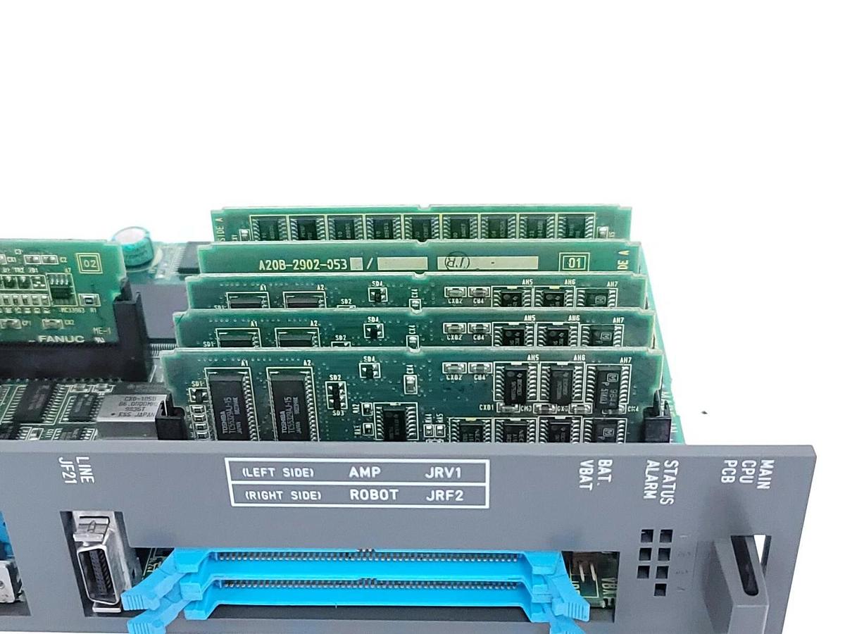 Used FANUC A16B-3200-0400/06D MAIN CPU BOARD A16B-3200-0400 W/ DAUGHTER BOARDS