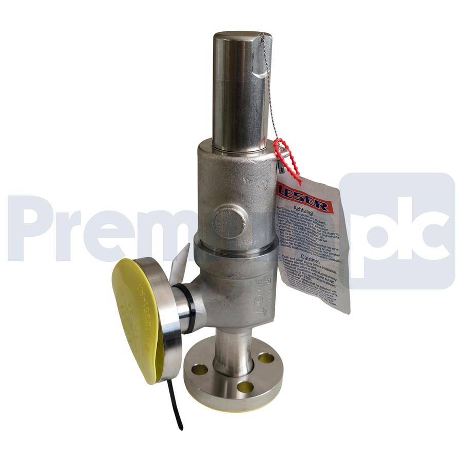 Used LESER 4594.2172 459 S/S Pressure Safety Relief Valve IN 3/4" OUT 1" 145psig NSNP