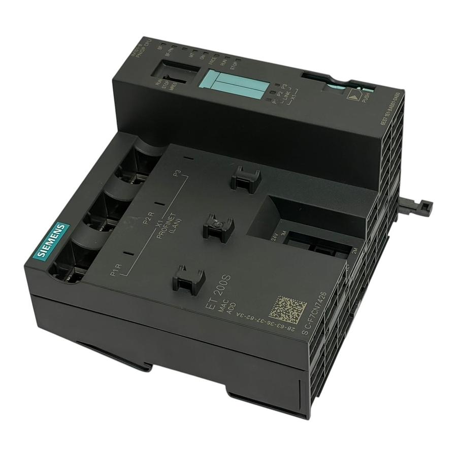 Used Siemens 6ES7151-8AB01-0AB0 SIMATIC S7 ET 200S IM151-8 PN/DP CPU Module