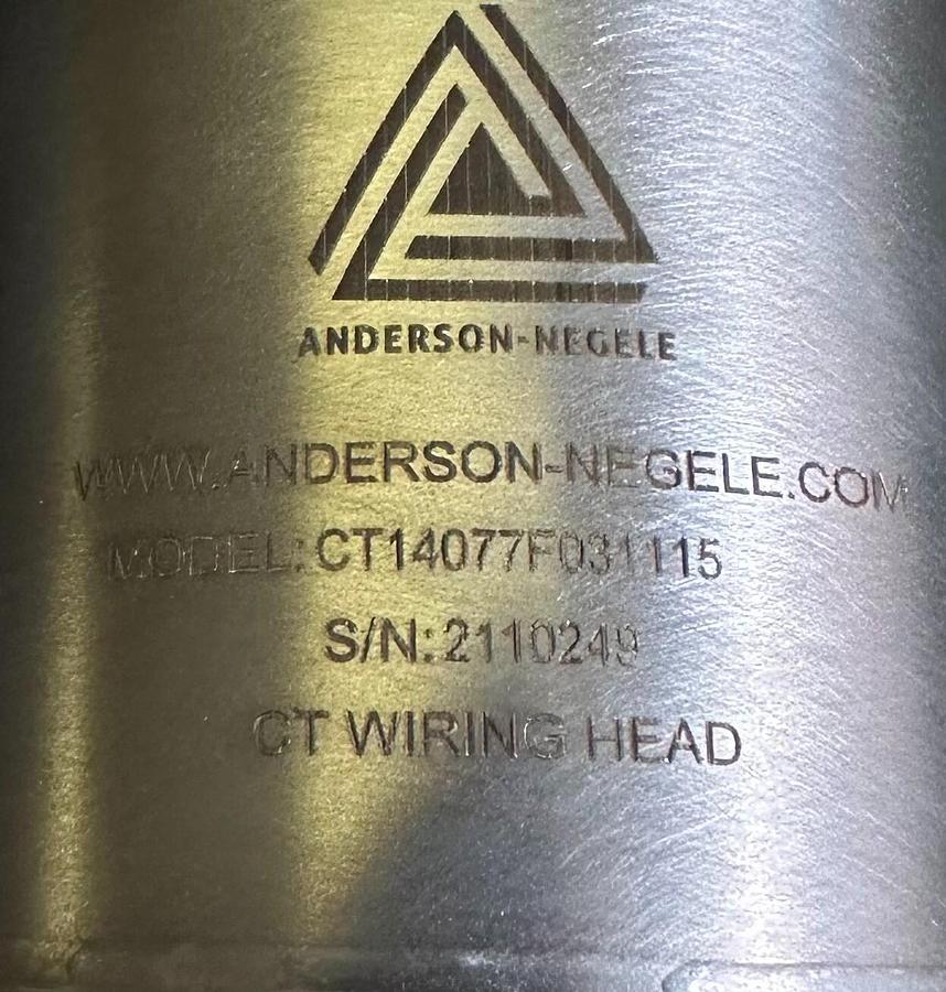 Used NEW ANDERSON NEGELE CT14077F031115 / SA510050490000 TEMP TRANSMITTER & HOUSING