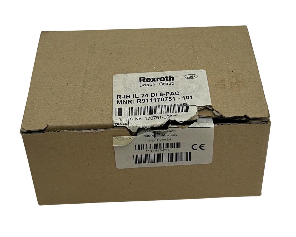Used REXROTH R-IB IL 24 DI 8-PAC / R911170751 -101 DIGITAL INPUT TERMINAL 24VDC NSMP
