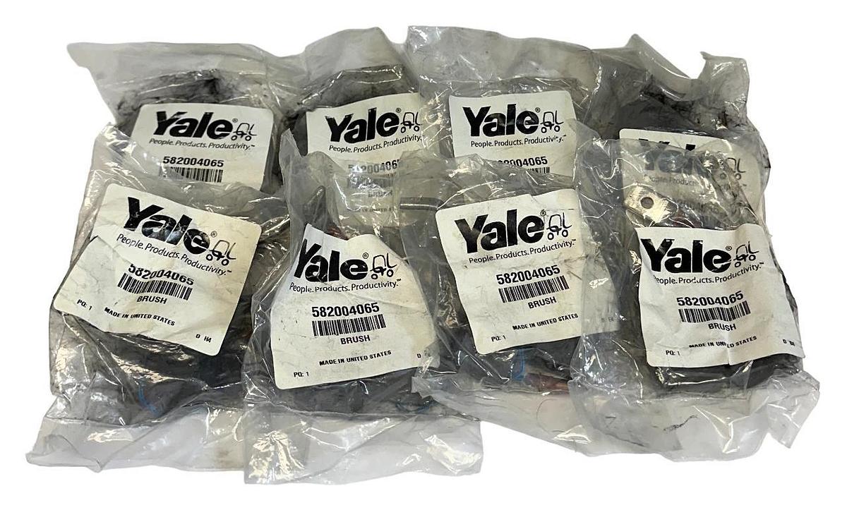 Used 8 YALE 582004065 / YT582004065 OEM MOTOR BRUSHES FOR FORKLIFT NSFS