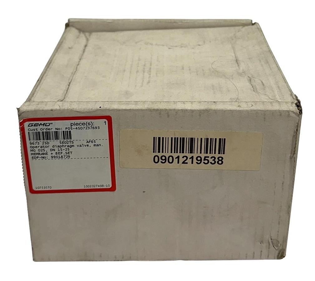 GEMU 9673 25D 5E02TS AF65 / 967325D OPERATOR DIAPHRAGM VALVE MANUAL DN15-25 NSMP