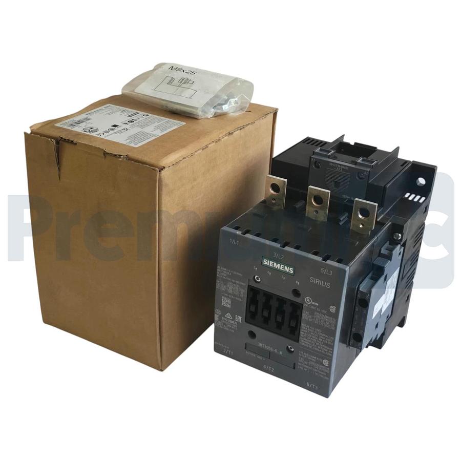 Siemens 3RT1056-6AF36 SIRIUS Contactor 3-Pole 90kW 185A 110-127V AC/DC Size S6