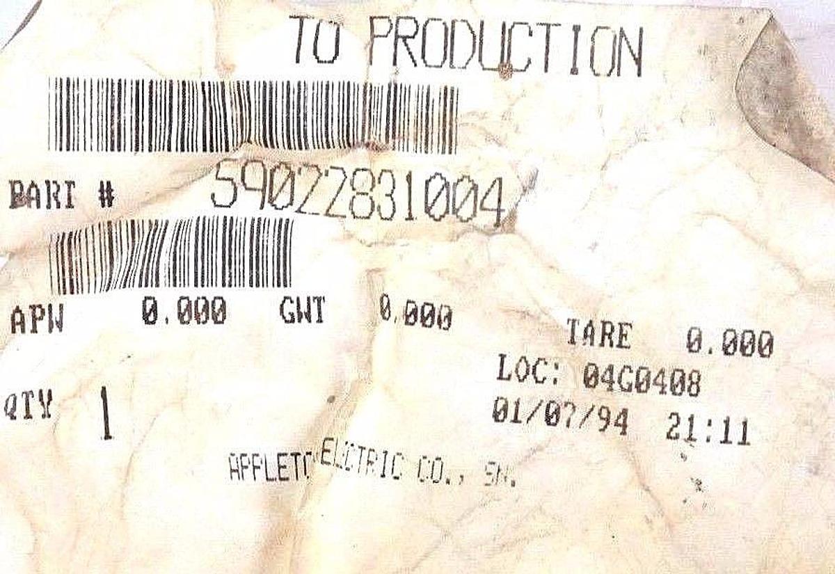 Used NEW APPLETON ELECTRIC 59022831004 ASSEMBLY