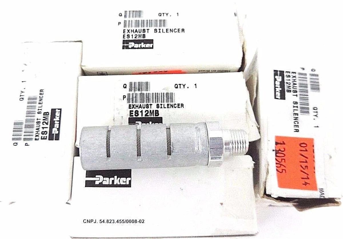 Used LOT OF 5 NEW PARKER ES12MB EXHAUST SILENCERS