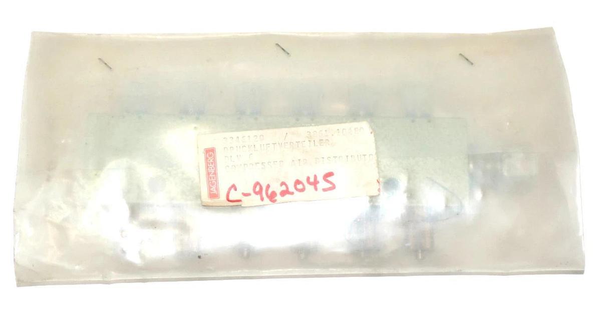 Used NEW JAGENBERG DLV6 COMPRESSED AIR DISTRIBUTOR C-962045 3346120 / 3861.10480