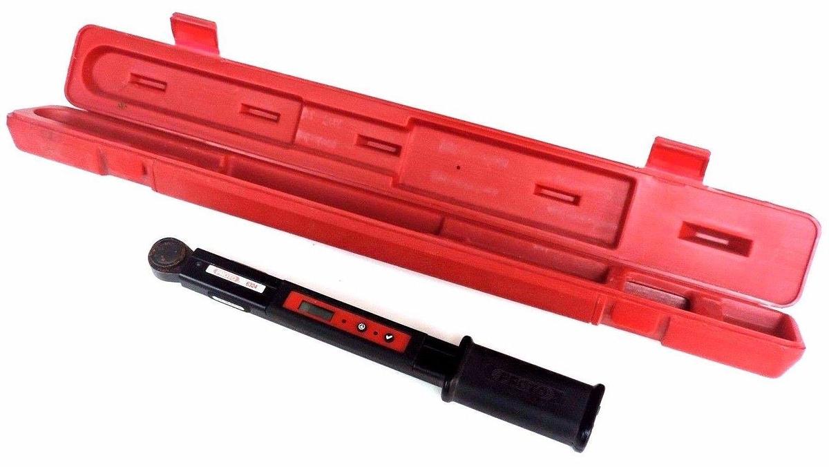 Used PROTO 6324 3/8" DRIVE ELECTRONIC TORQUE WRENCH 3.6-36.9 FT LBS TORQUE SP-6324