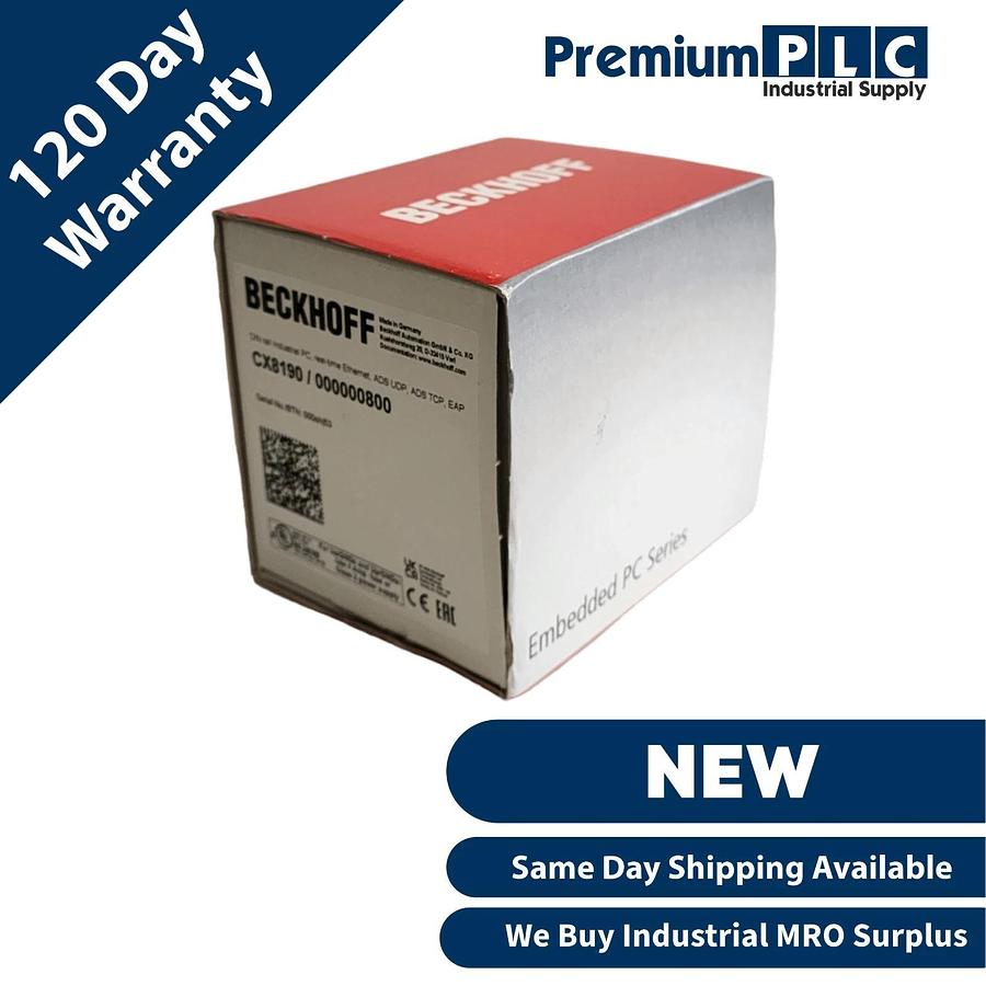 Used BECKHOFF CX8190 / 000000800 EMBEDDED PC CONTROLLER MODULE REAL-TIME ETHERNET NEW