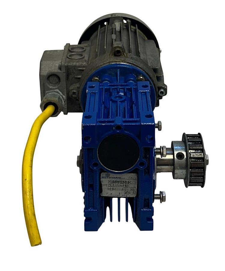 Used SIPCO T63C4 ASYNCHRONOUS MOTOR 0.22kW/0.3HP 60Hz W/ NMRV/040 GEAR REDUCER USNP