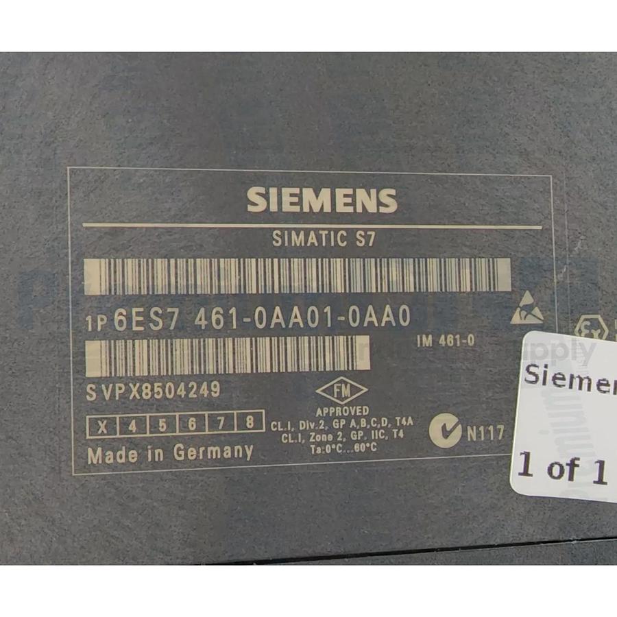 Used NEW SIEMENS 6ES7461-0AA01-0AA0 S7-400 INTERFACE MODULE RECEIVER IM 461-0 NSNP