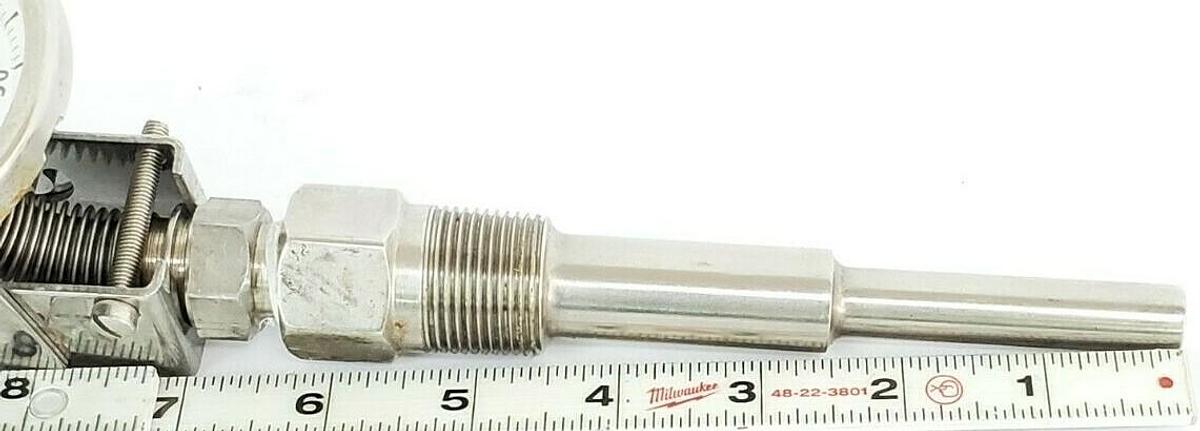 Used TAYLOR SYBRON -50 TO 50 DEGREE CELSIUS BI-THERM THERMOMETER, 4.5" PROBE
