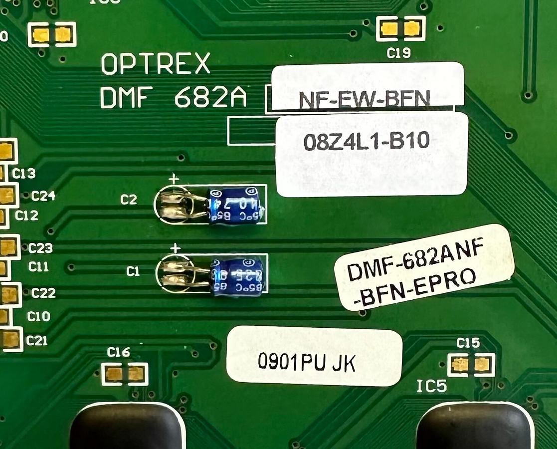 Used NEW OPTREX DMF-682ANF-BFN-EPRO / DMF 682A NF-EW-BFN LCD DISPLAY BOARD