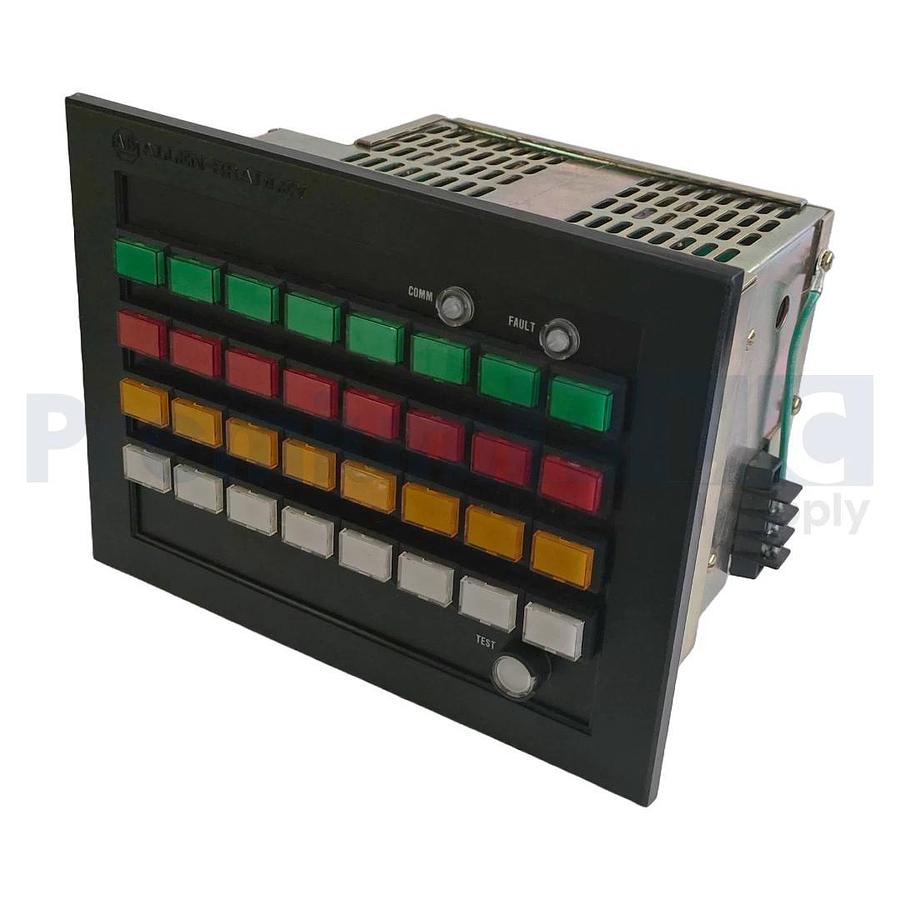 Refurbished ALLEN BRADLEY 2705-P11J1 /B RediPANEL LIGHTED PUSH BUTTON MODULE 120/240VAC REPR