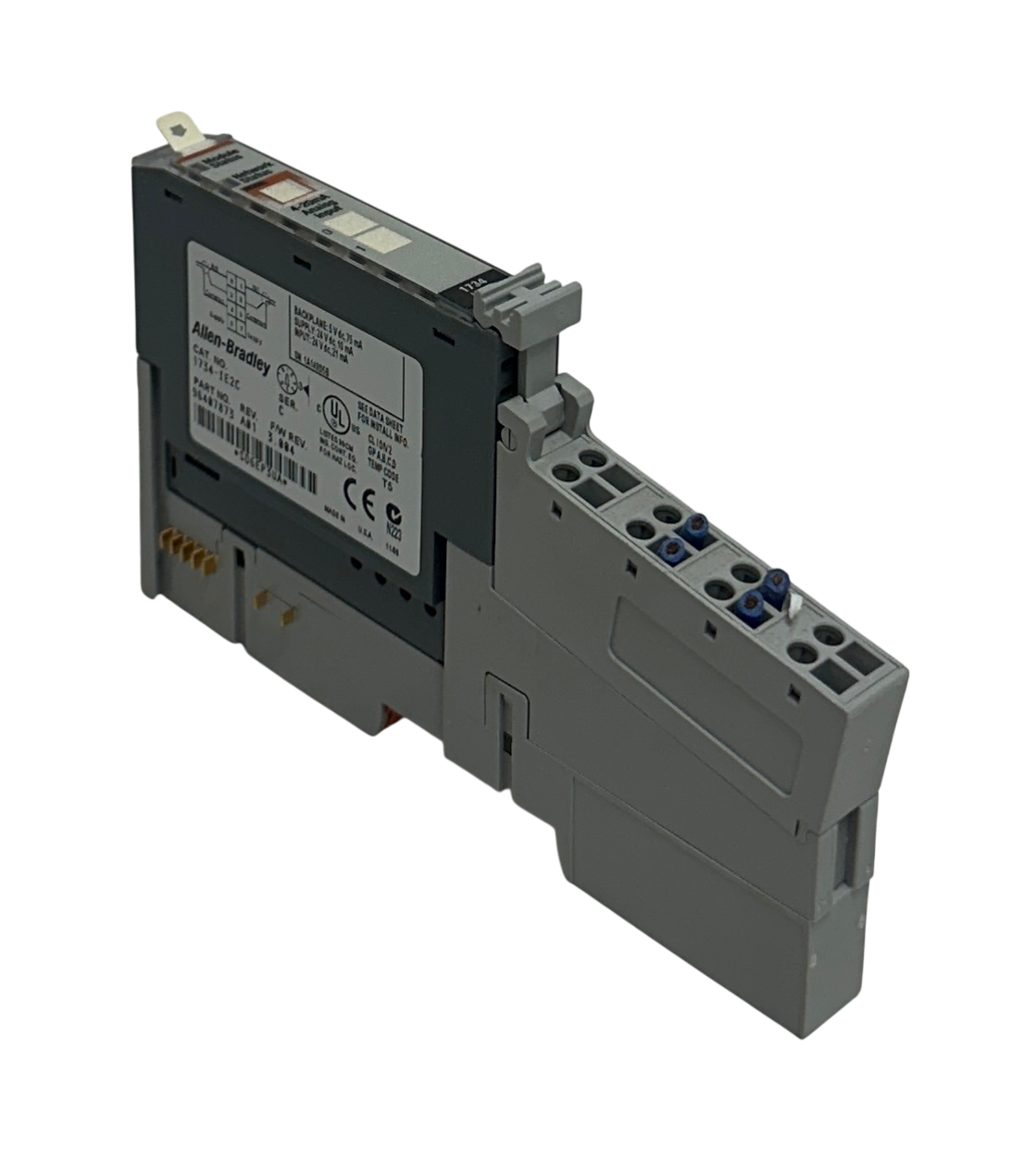 Used ALLEN BRADLEY 1734-IE2C /C POINT I/O ANALOG INPUT MODULE 4-20mA W/ 1734-MB USNP