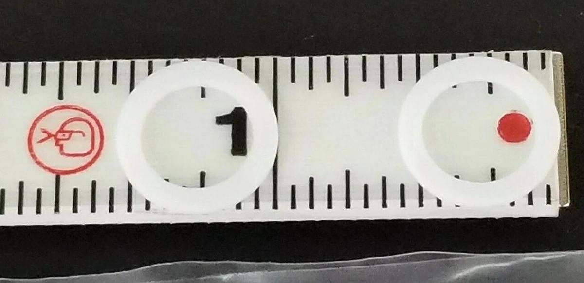 Used LOT OF 2 WATERS M955153AD1 P.T.F.E PLUG SEALS