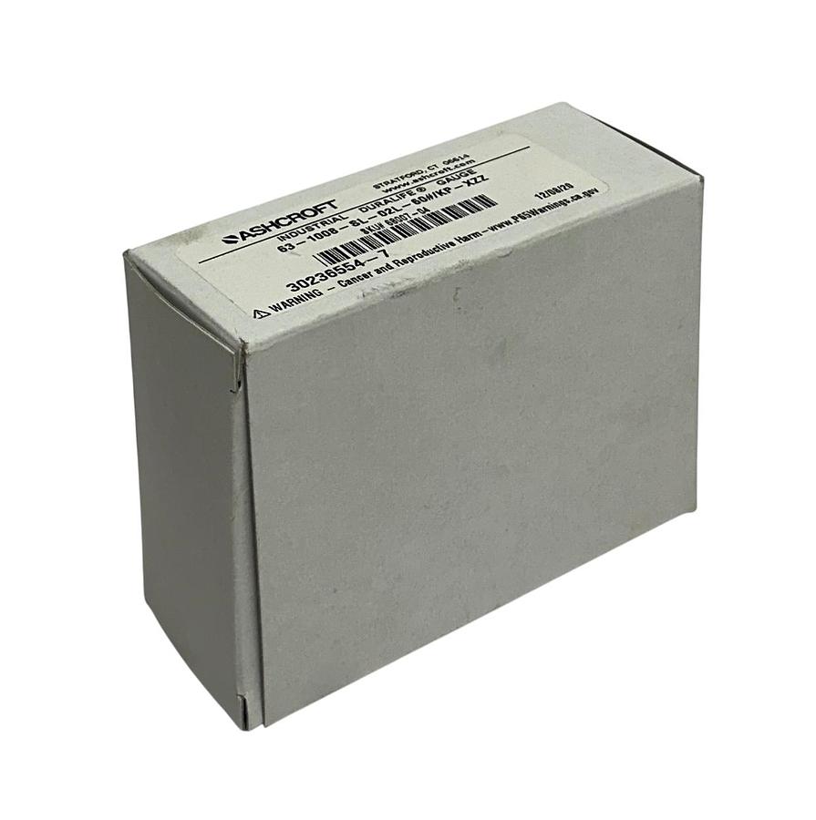 Used ASHCROFT 63-1008-SL-02L-60#/KP-XZZ / 68007-04 INDUSTRIAL DURALIFE GAUGE NSMP