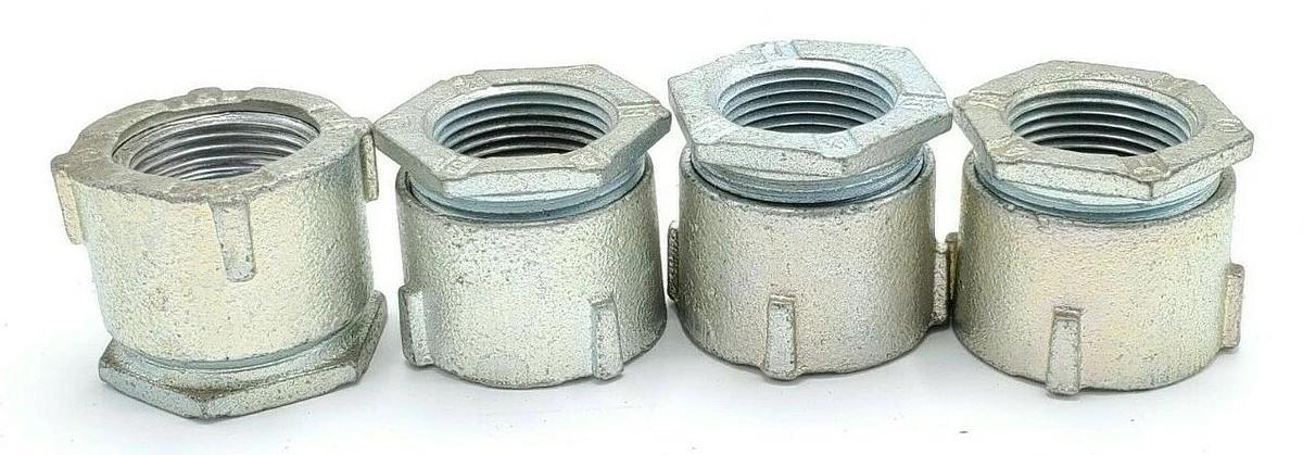 LOT OF 4 NEW T&B THOMAS & BETTS 1" STRAIGHT CONDUIT FITTINGS