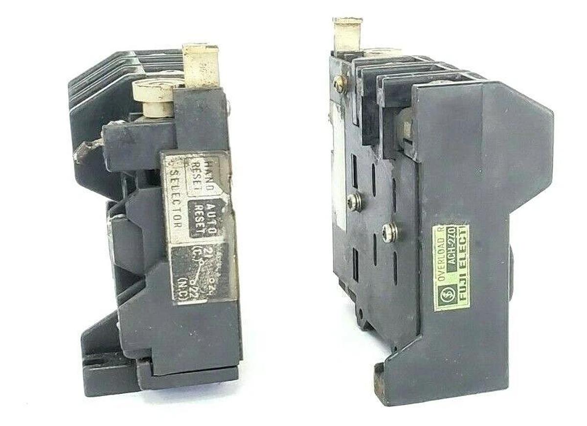 Used LOT OF 2 FUJI ELECTRIC ACH-2Z01 OVERLOAD RELAYS ACH2Z01