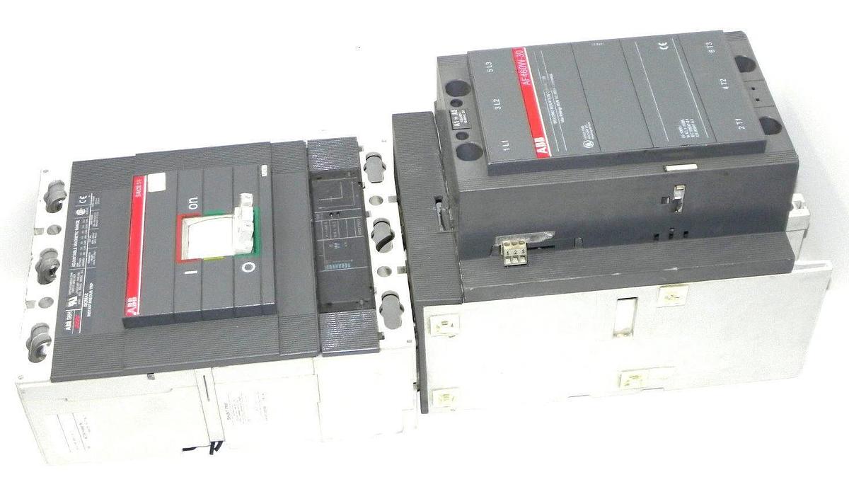 Used ABB AF460W-30 WELDING ISOLATION CONTACTOR AF460 W/ SACE S6 CIRCUIT BREAKER