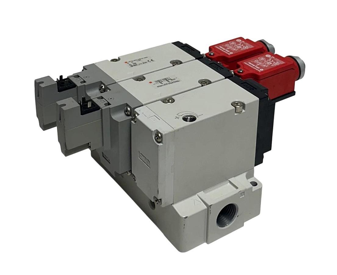 SMC VP744-5DZ1-04N-S1-X555 / VP7445DZ104NS1X555 SAFETY SOLENOID VALVE 24VDC NSMP