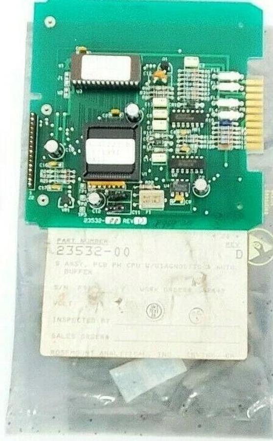 Used FISHER ROSEMOUNT 23532-00 CPU BOARD 2353200 REV. D