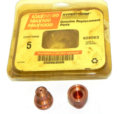 Used LOT OF 2 NEW HYPERTERM 020563 NOZZLES EXTENDED