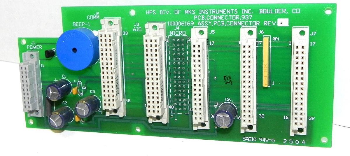 Used MKS INSTRUMENTS 100006169 ASSY, PCB, CONNECTOR