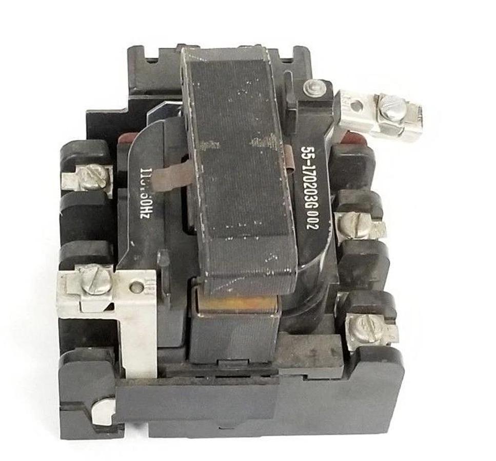 Used GENERAL ELECTRIC 55-170203G002 COIL ASSEMBLY W/ CR305X100J AUXILIARY CONTACT