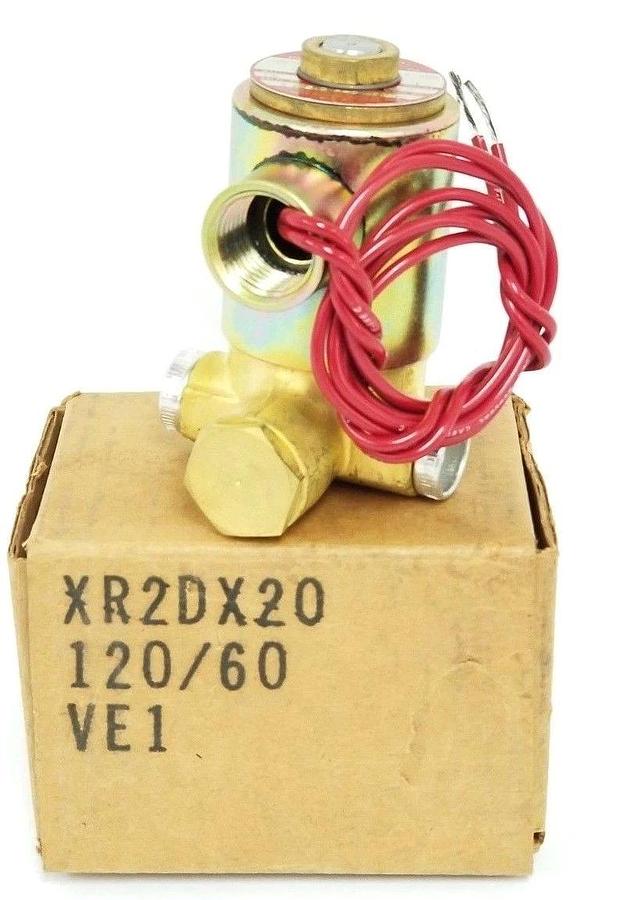 Used NIB SKINNER ELECTRIC VALVE XR2DX20 VALVE 120/60 5-200PSI 1/4" ORFICE CODE: VE1