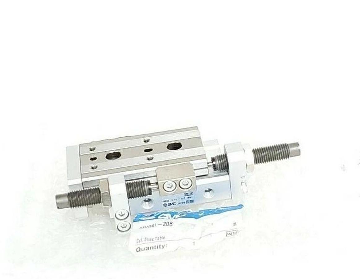 NEW SMC MXQ8L-20B SERIES MXQ AIR SLIDE TABLE CYLINDER MXQ8L20B
