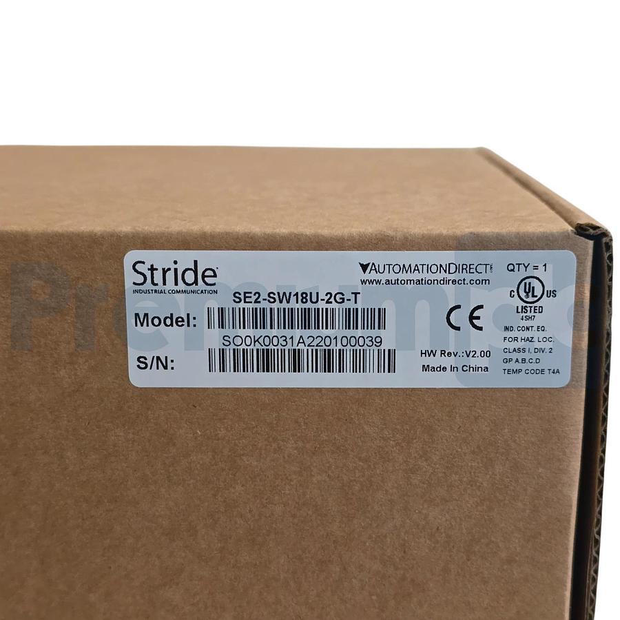 Used AUTOMATION DIRECT SE2-SW18U-2G-T / SE2SW18U2GT STRIDE 18-P ETHERNET SWITCH NSFS