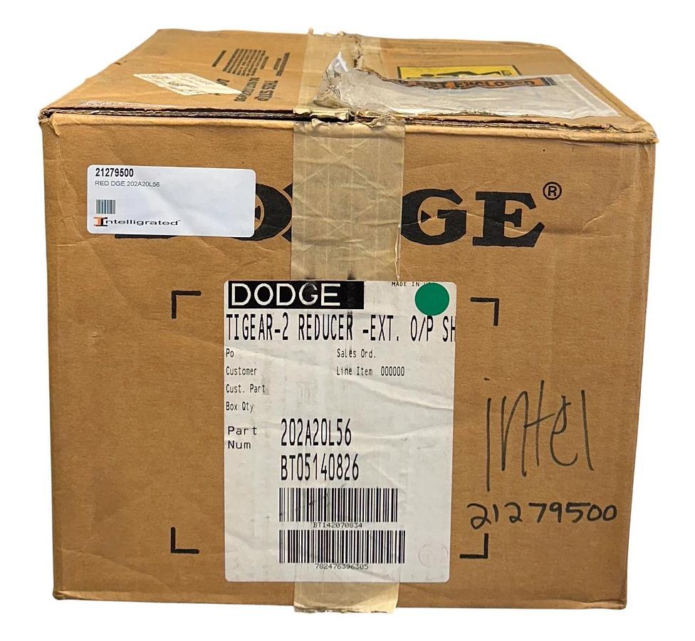 DODGE 202A20L56 TIGEAR-2 REDUCER-EXT O/P SHAFT LEFT 20:1 RATIO 1.37HP MAX NSMP