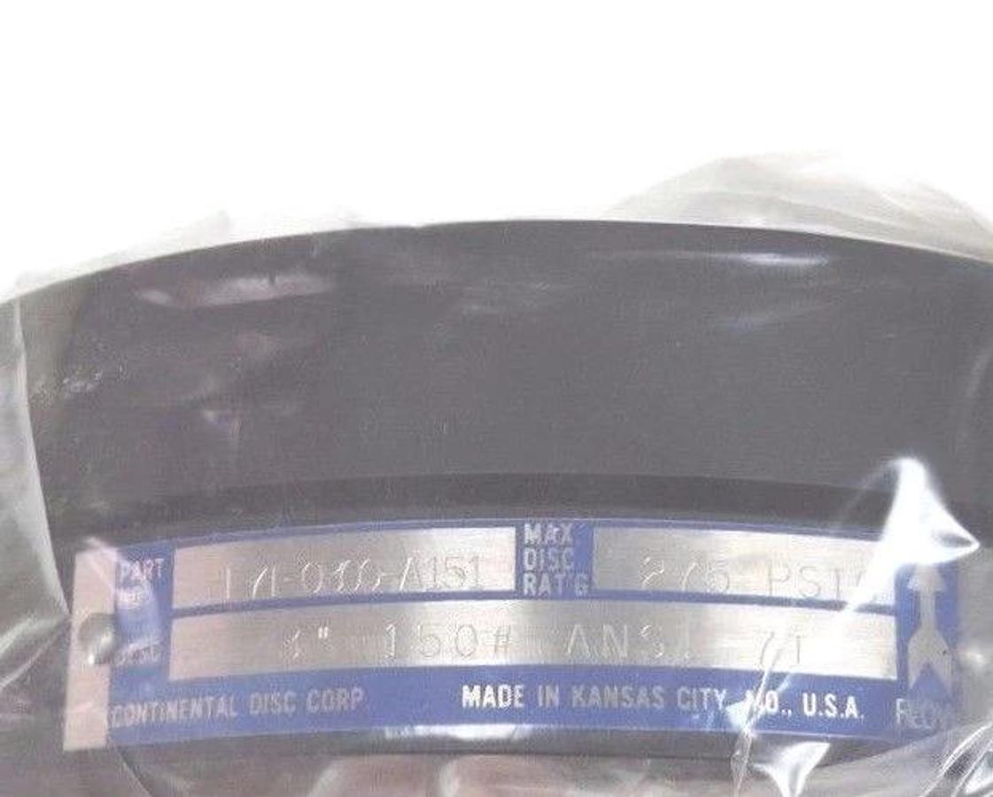 Used NIB CONTINENTAL DISC L7I-0300-A151 RUPTURE DISC HOLDER 3'' 150# ANSI 7I