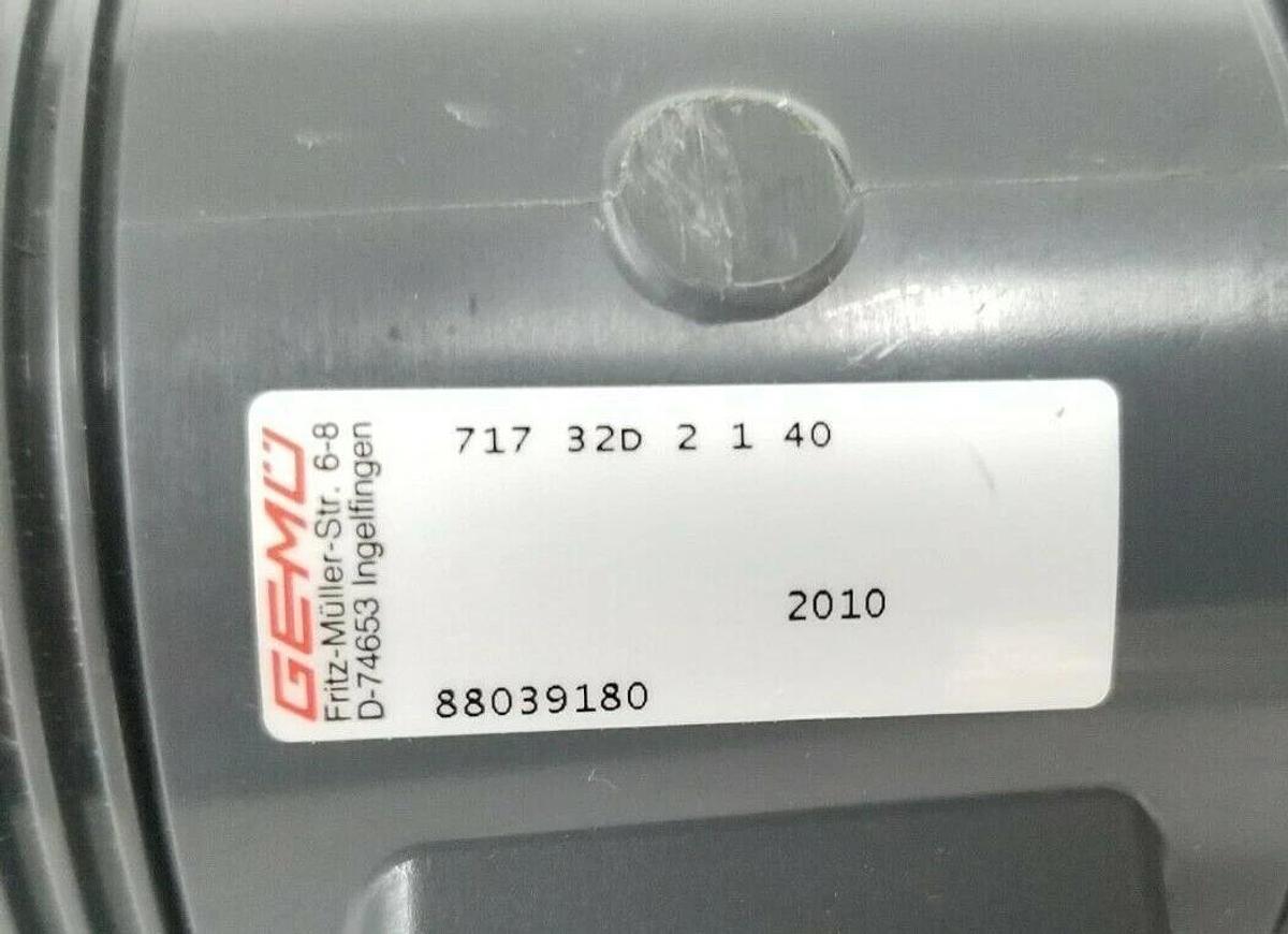 LOT OF 2 NEW GEMU 4500252127 VKD BALL VALVES 717-32D-2-1-40 DN32 (INCOMPLETE)