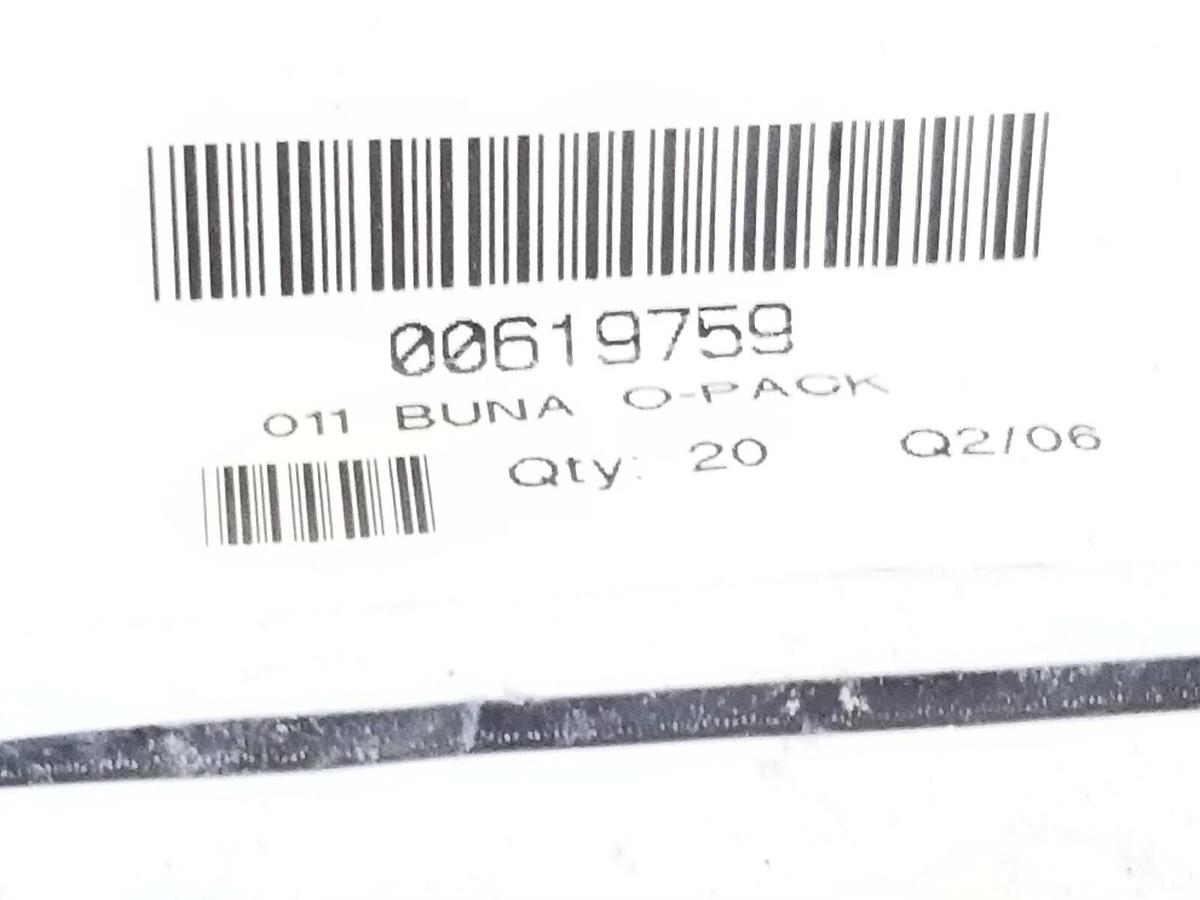 LOT OF 200 NEW MOTION INDUSTRIES 00619759 011 BUNA O-PACK O-RINGS