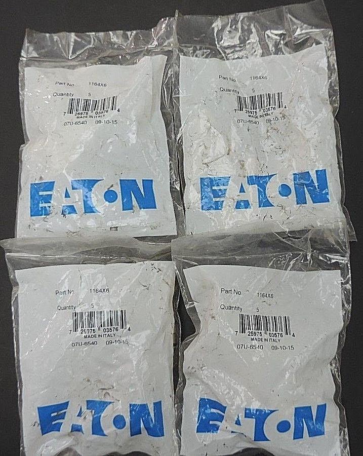 Used LOT OF 20 NEW EATON 1164X6 PUSH-ON TEE 3/8" TUBE UNIONS