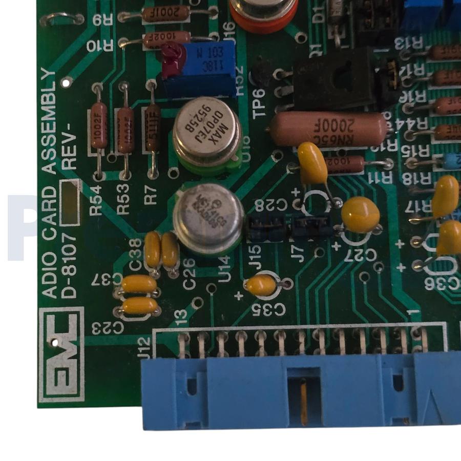 Used Electron Machine Corp EMC D-8107 | D8107 ADIO Card Assembly for MPR E-Scan NSNP